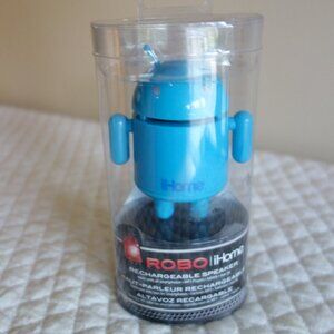 New ROBO iHome Rechargeable Blue Speaker